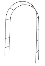 Rosenbåge Svart 140 x 240 x 38 cm